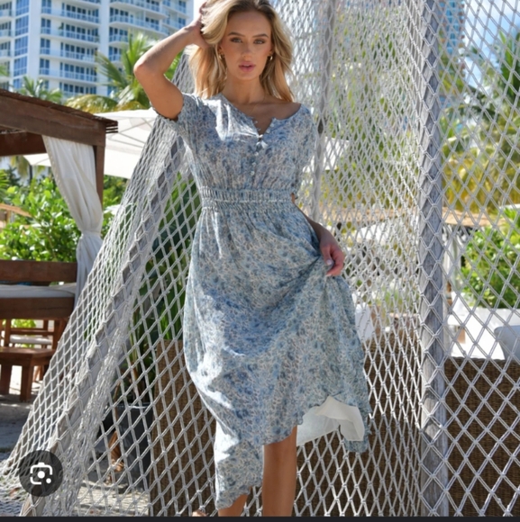 Loveshackfancy areli midi dress - Picture 1 of 10